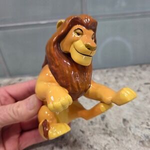 Vintage Disney The Lion King Mufasa Ceramic Figurine Schmid Collectible Lion